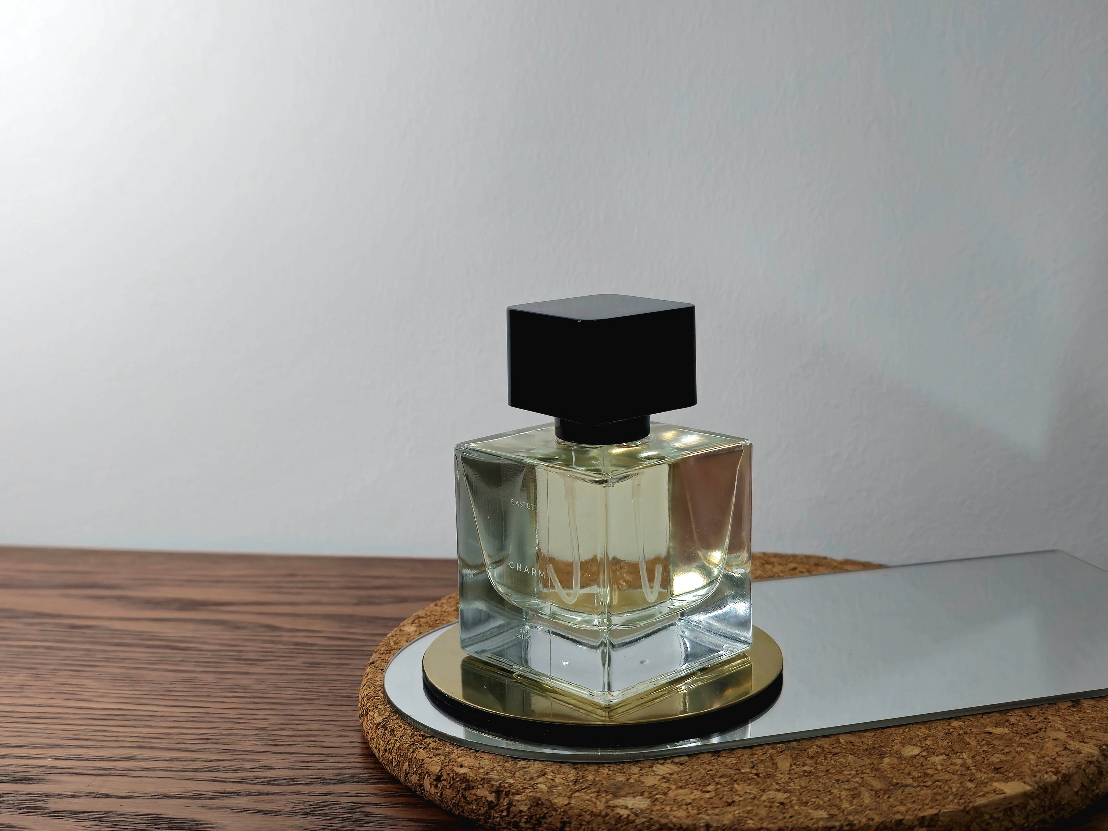 Luxury Bastet's Charm perfume. A consecrated spiritual accessory for HIM, designed with parfum-grade oils for protection, grace, and magnetism. Singapore-based Circadian Magicks product